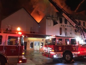 Baltimore fire crews fight blaze at 150-year-old Fells Point paint shop