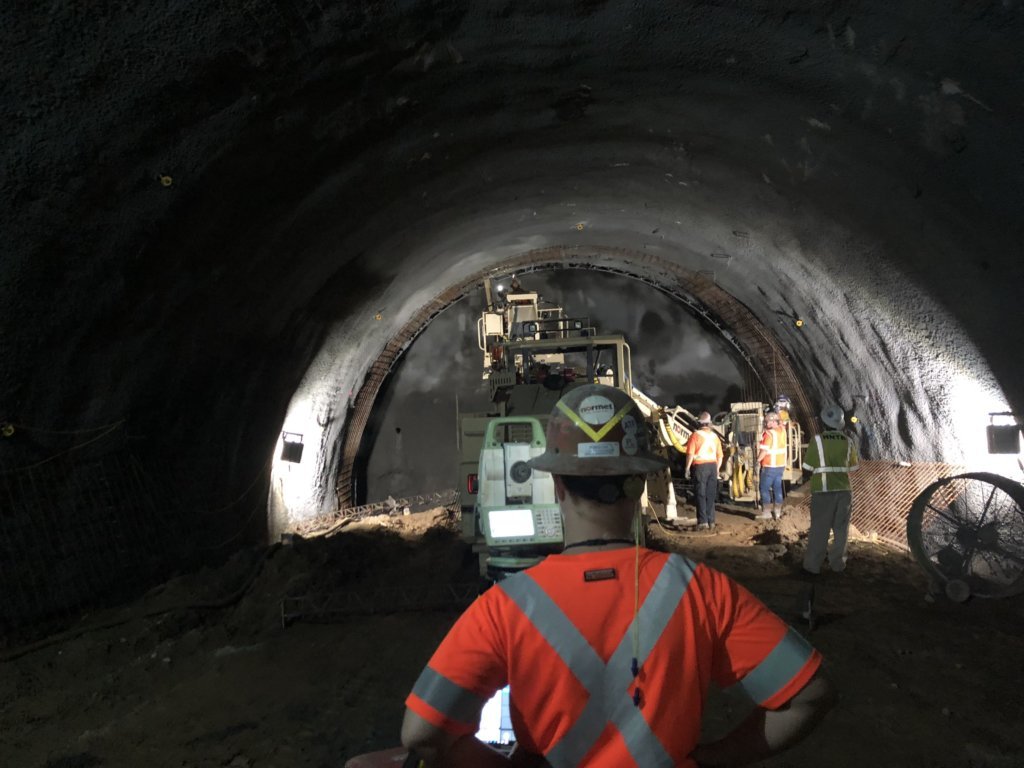 Purple line tunnel