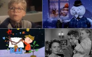 Holiday movie collage