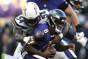 APTOPIX Chargers Ravens Football