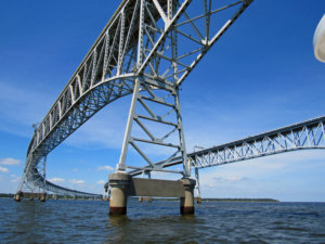 Chesapeake Bay Bridge View from the Water