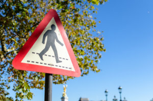 Pedestrian crossing sign