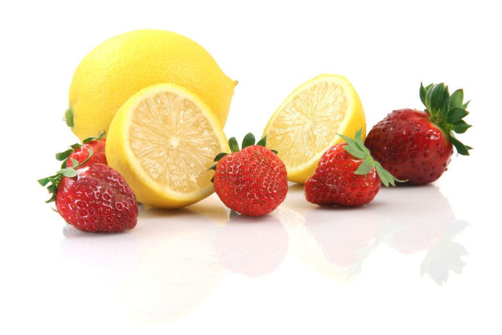 Lemons and strawberries
