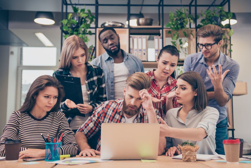 Frustrated office workers getty
