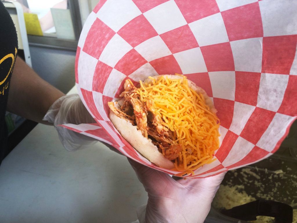 Arepa Zone is best known for its menu of arepas, a popular Venezuelan food.
