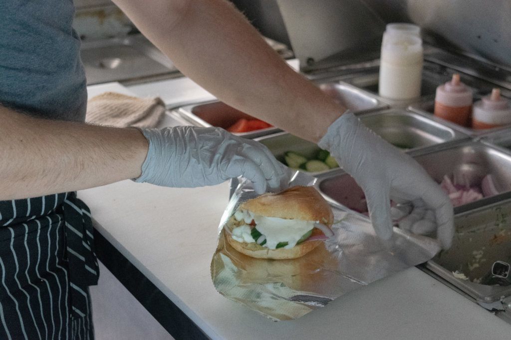 The lamb burger is one of the best-selling items at <span style="font-weight: 400;">Balkanik Taste. </span>