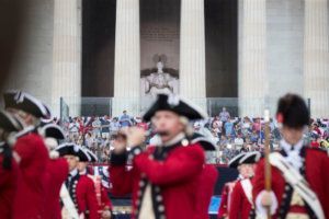 President Trump Delivers Address At Lincoln Memorial On Independence Day