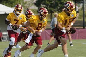 Colt McCoy, Case Keenum, Dwaynbe Haskins Jr.