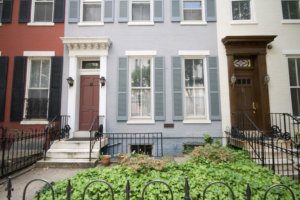 Italianate Style Home and Doorway Row Houses Homes, Washington DC