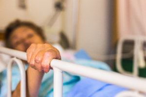 Elderly women hospitalized