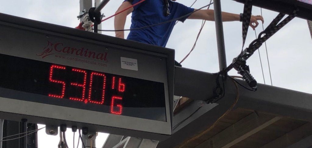 As fish are being lifted for weighing, before they become completely still on the line, the scale readings can vary by many pounds as fish swing or are touched by handlers. That makes for anxious moments for anglers and spectators.