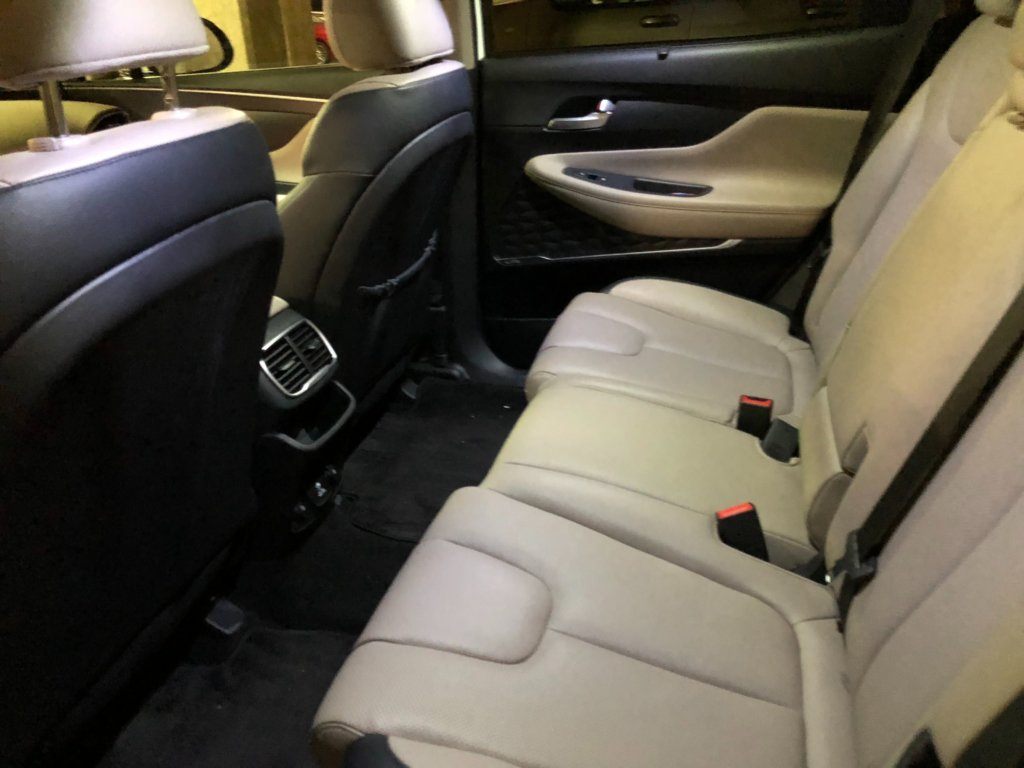 Spacious back seats in the 2019 Santa Fe.