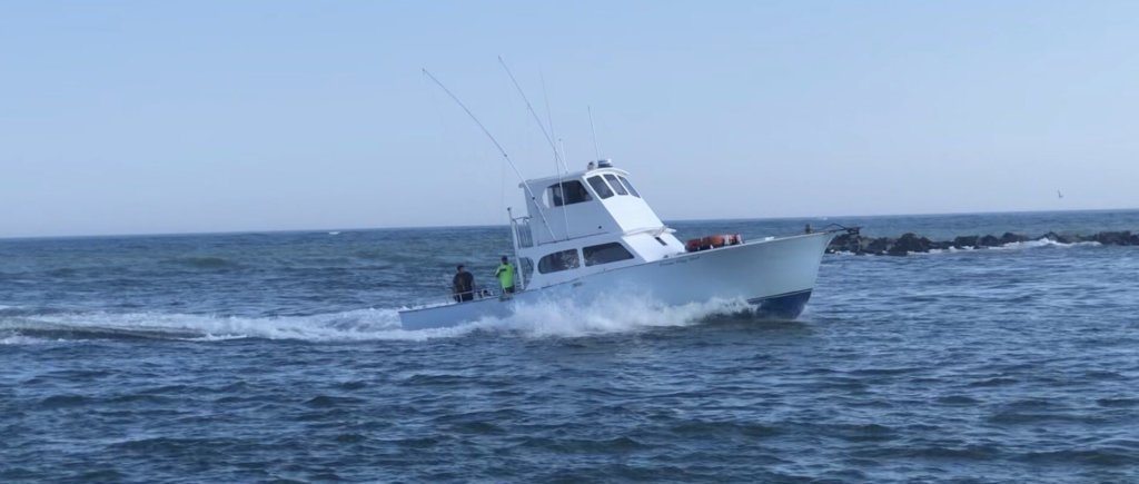 A boat is seen on Friday, Aug. 9, 2019 in Ocean City, Maryland.
