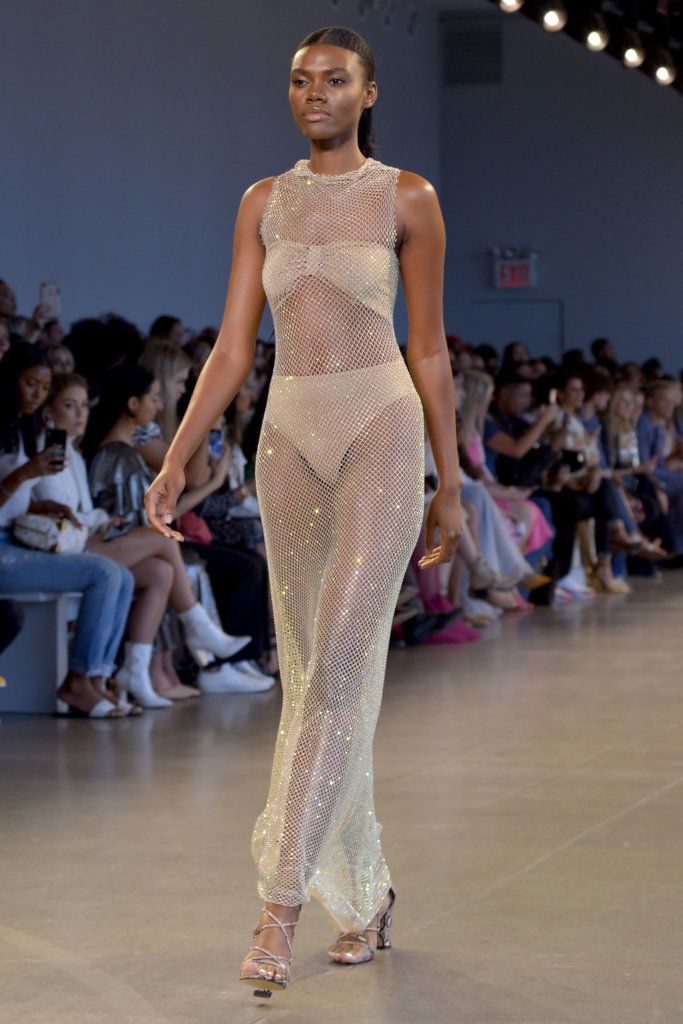 Friday, Sept. 6, 2019 runway show from the label Bronx and Banco by designer Natalie De'Banco at Spring Studios in New York City. Bronx and Banco is known for their gowns and cocktail dresses.