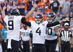 APTOPIX Jaguars Broncos Football