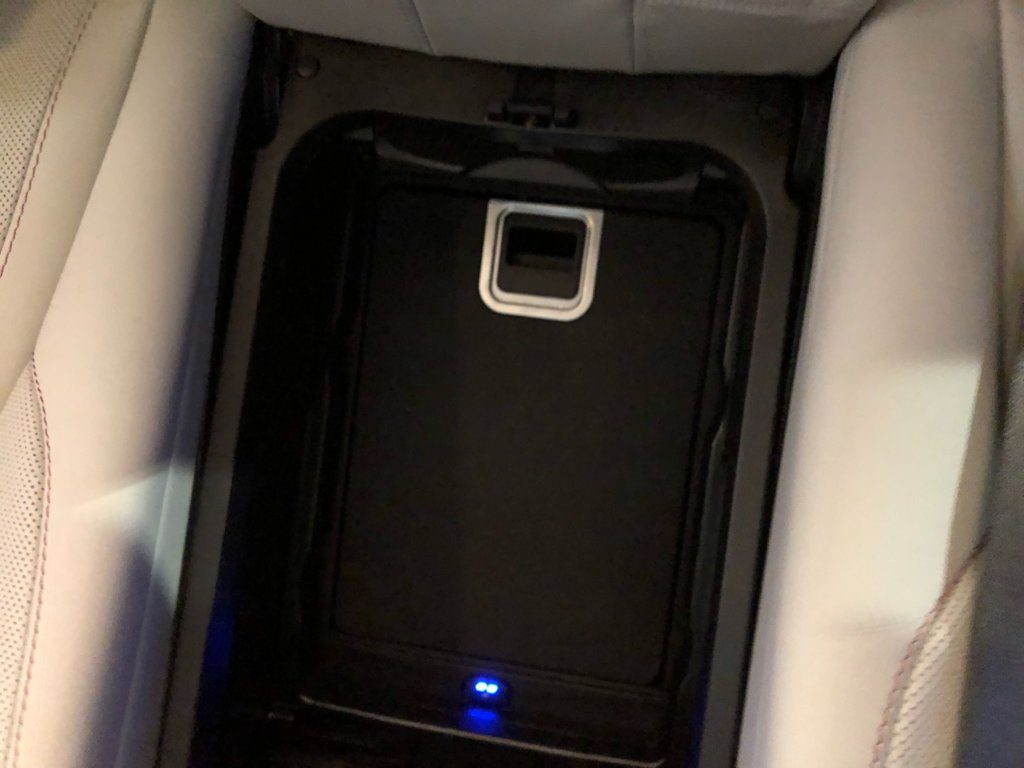 Testing the optional rear compartment Coolbox. It kept frozen treats cold for the ride home.