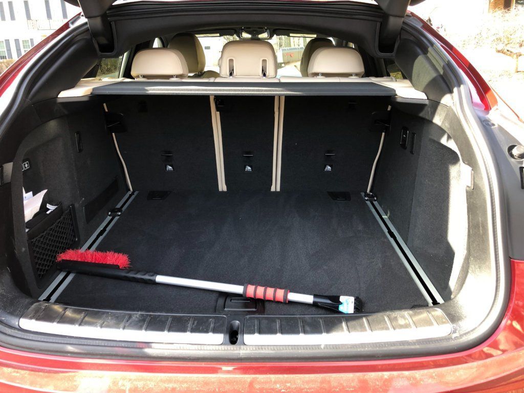 Cargo space for larger items is limited on the 2019 BMW X4 M40i.