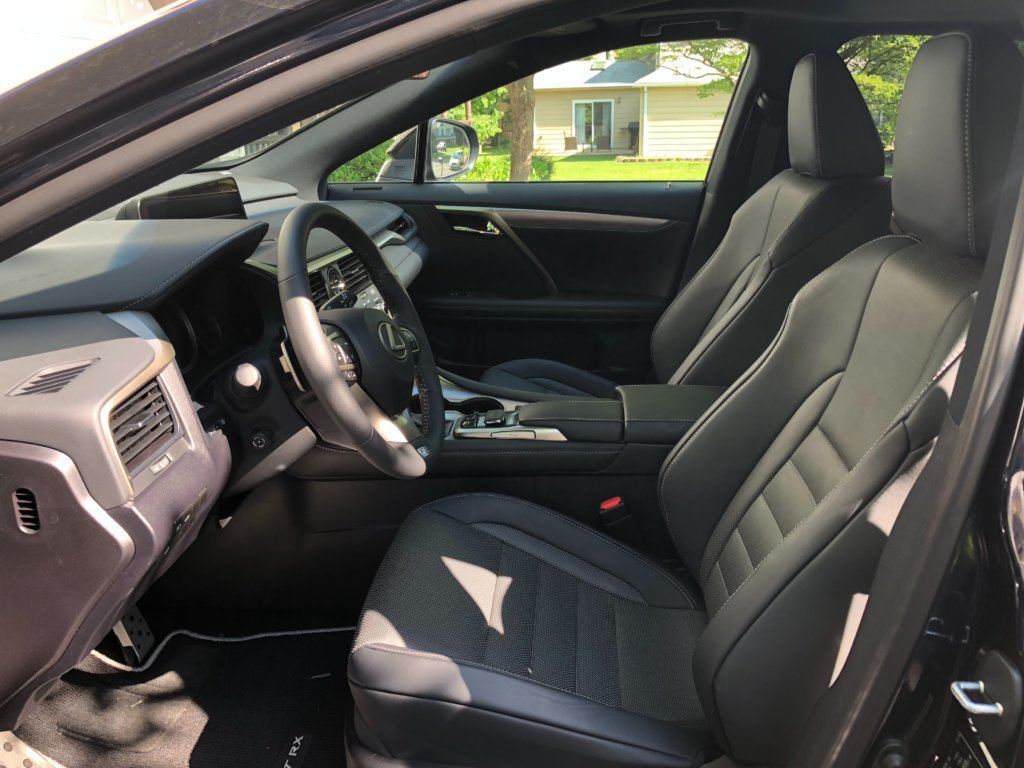 The F Sport sports a business like interior with a large 12.3 inch screen.