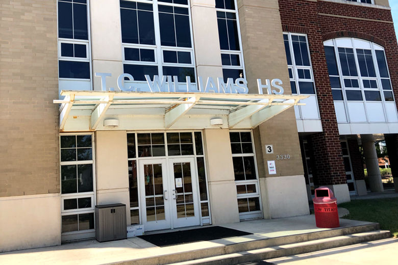 T.C. Williams High School, in Alexandria, Virginia. (WTOP/Neal Augenstein)