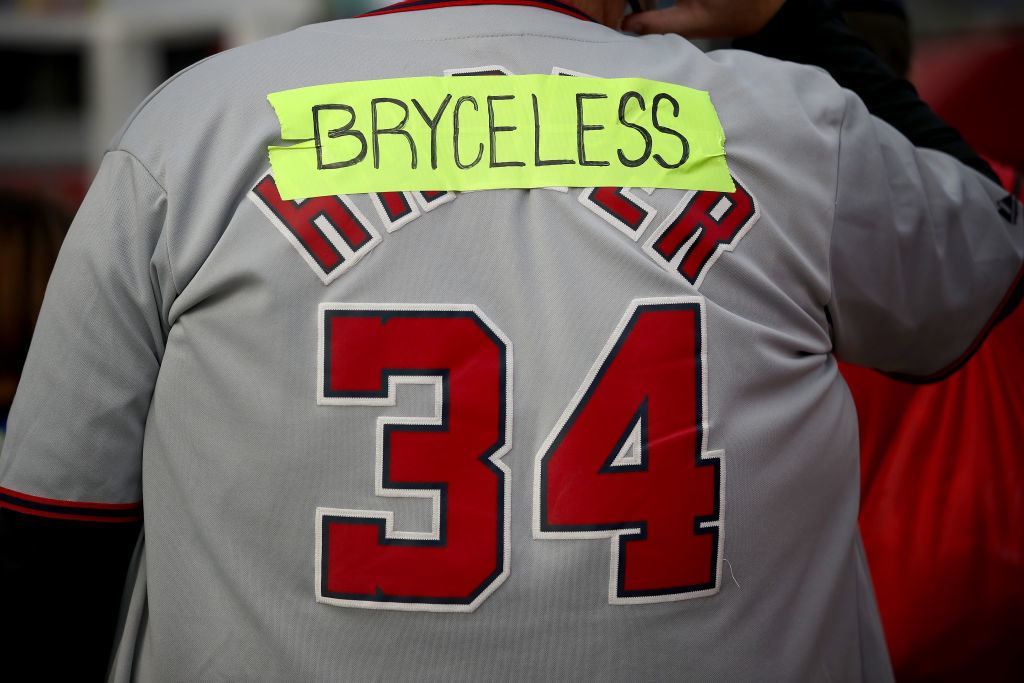 Washington Nationals fans enter Nationals Park for Game 3 of the World Series against the Houston Astros October 25, 2019 in Washington, DC.