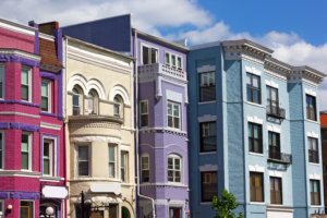 Adams Morgan neighborhood in US capital.