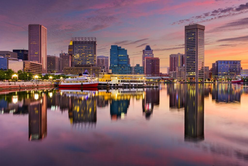 Baltimore Inner Harbor Skyline