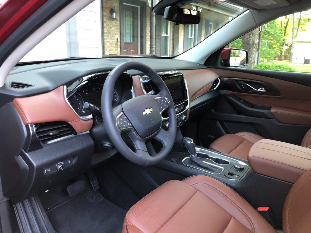 Chevrolet Traverse High Country interior. (WTOP/Mike Parris)