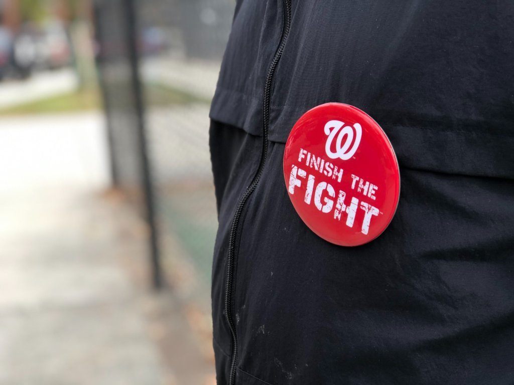 This button belongs to another man who didn’t want to talk — he just wanted his button to do the talking for him.