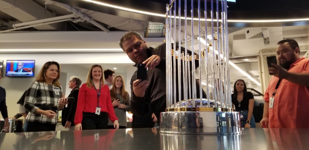 WTOP editor Mike Jakaitis focuses on getting a perfect shot on Monday.