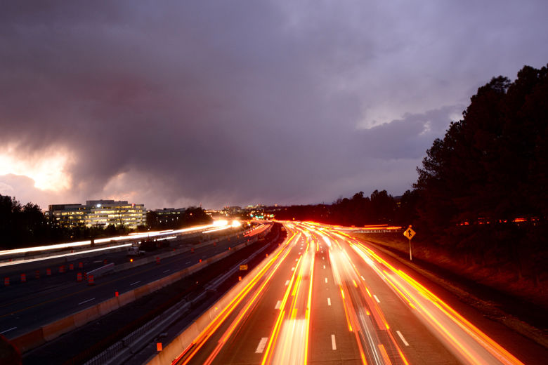 Dulles Toll Road night DDI
