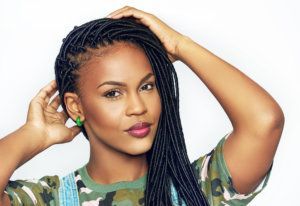 Gorgeous graceful young African woman