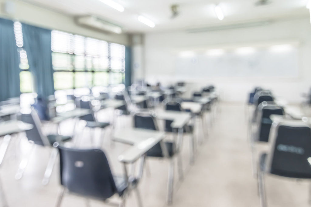Classroom stock photo