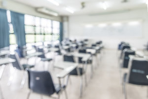 Classroom stock photo