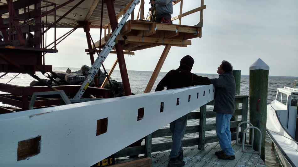 Another look at the sizable replacement beam.