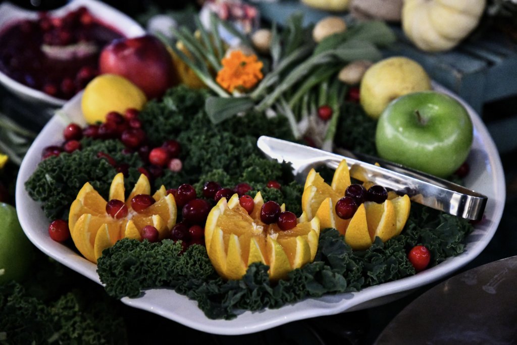 The fruits were beautifully cut for presentation, but it wasn't the center of attention at the WTOP newsroom.