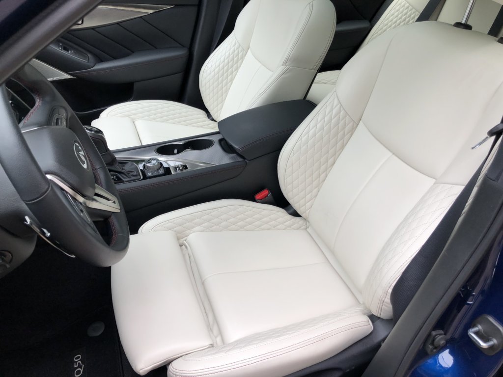 Infiniti Q50 Red Sport 400 interior