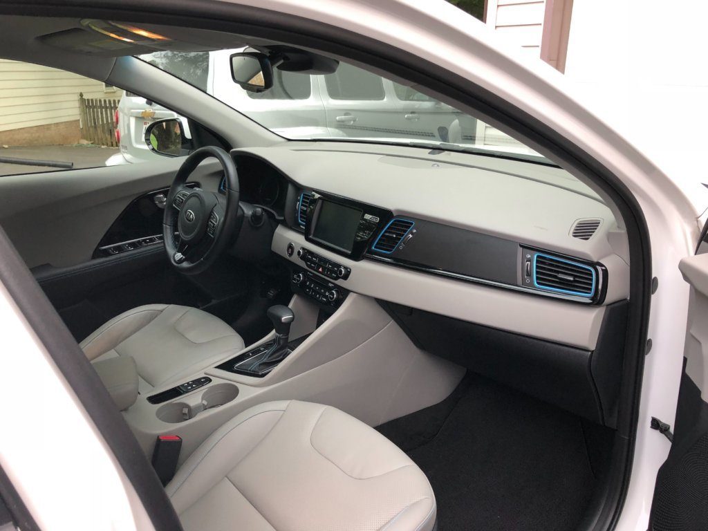 Leather, with heated and ventilated seats, are nice touches in the small crossover.
