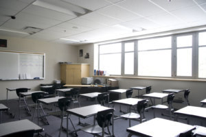 High school classroom