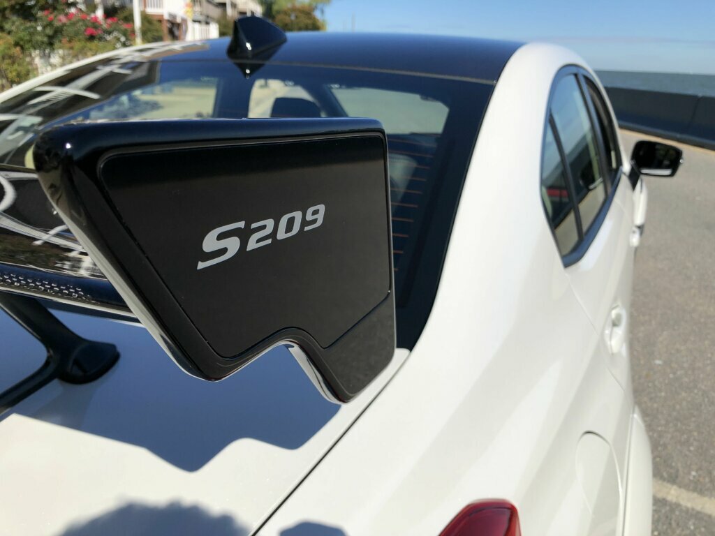The car’s appearance is a matter of taste, but it certainly stands out, with its array of vents and air deflectors, including a colossal rear wing.
