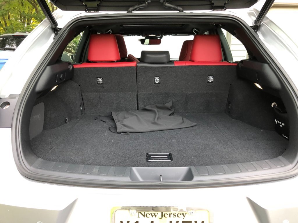 Cargo space is on the smaller side.