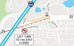 29 RAMP TO 66 CLOSURE courtesy, vdot