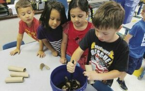 Coles Elementary composting