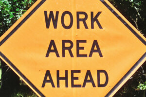 Work Area Ahead
