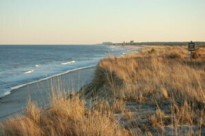 Beautiful view of the water at Delaware beach