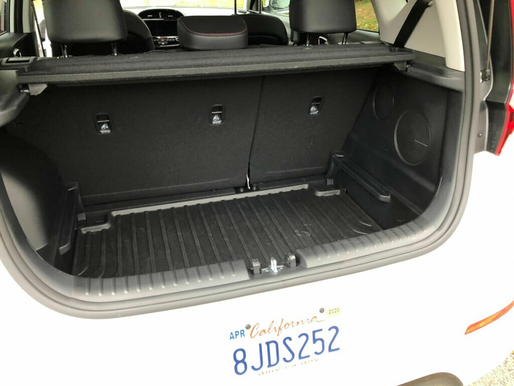 Cargo space is average for the class; you could get more by folding the rear seats.