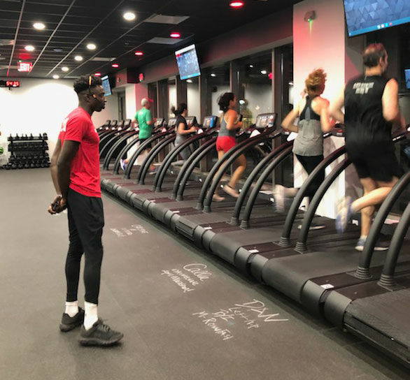 Alex Amankwah, a member of the Ghanaian Olympic Team, is a coach at Formula Running Center in Arlington. (Courtesy Formula Running Center)