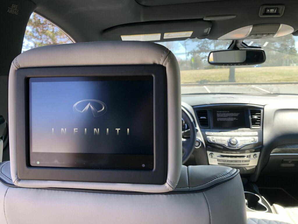 The Infiniti shows its age on the dashboard: The navigation screen is smaller and harder to use, and the images are less crisp than its competitors.