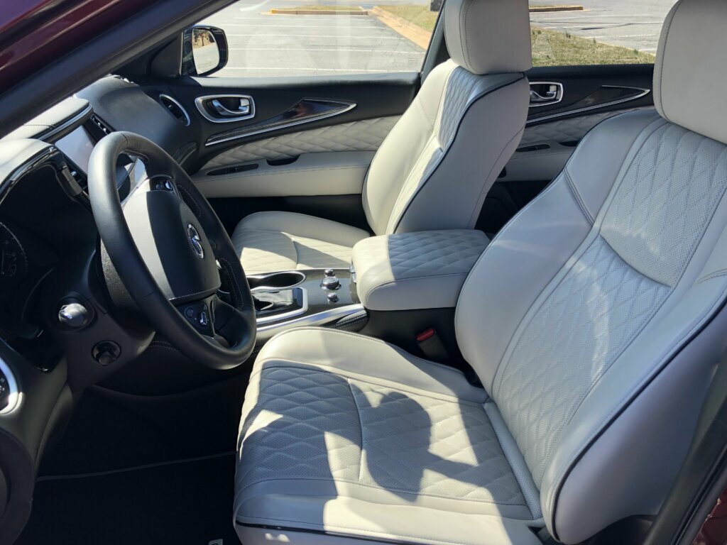 The interior’s quilted leather stands out as either luxurious or ostentatious, depending on your point of view.