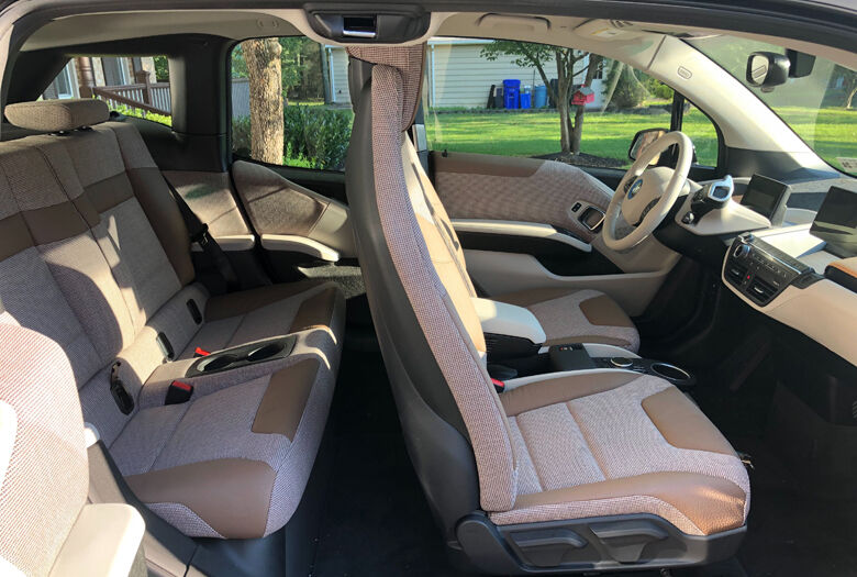 <p style="text-align: left;">The interior is bright with a modern look and feel. Space is a plus for this little car.</p>