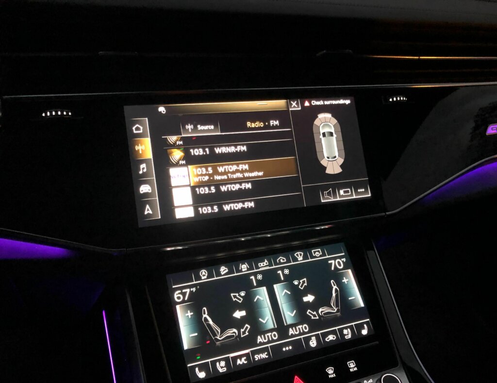 A sea of touch screens and a virtual cockpit is high tech, but there is a learning curve.